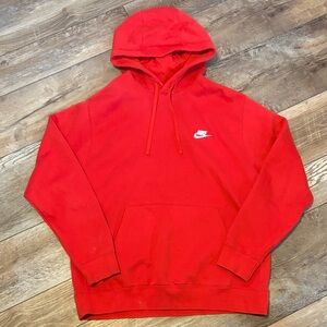 Nike Men's Hoodie in Bold Red